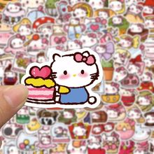 90张卡通可爱hellokitty贴纸ins风创意手机壳笔记本装饰防水裕派