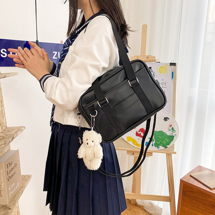 日系jk制服包学生通勤托特包女包包2020新款潮大容量斜挎包基础款