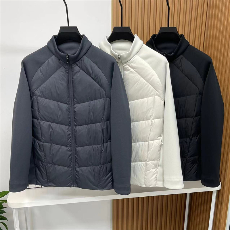 dijia zhang yi same style 90 white duck down stand collar men‘s down jacket sports casual light thin down jacket for men