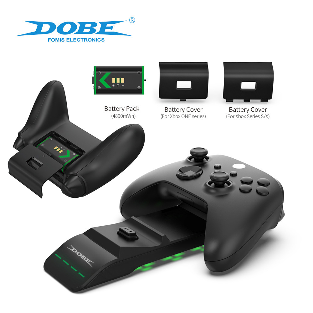 Xboxseries Gamepad Dual Battery Fixed Charger Xboxonex/S with LED Light Handle Charging Set