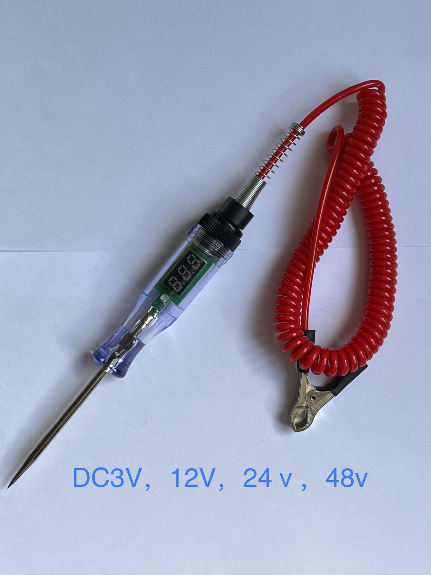 Digital Display Test Pencil Car Test Pencil/Spring Wire Test Pencil Test Dc Voltage 3v-48v