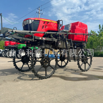 四轮高架打药机柴油四驱座驾式喷药车轮距可调液压折叠杆喷雾机