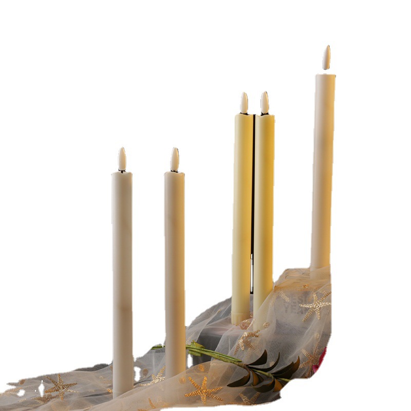 Manufacturer Long Brush Holder Swing Candle Led Simulation Electronic Candle Timing Rod Wax Birthday Wedding Decoration Candle Light