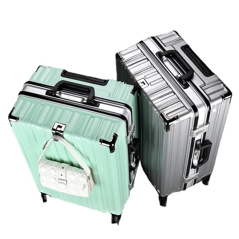 Aluminium Frame Luggage Luggage Men's Large Capacity Universal Wheel Student 24 Password Suitcase Female Cross-Border Suitcase Wholesale