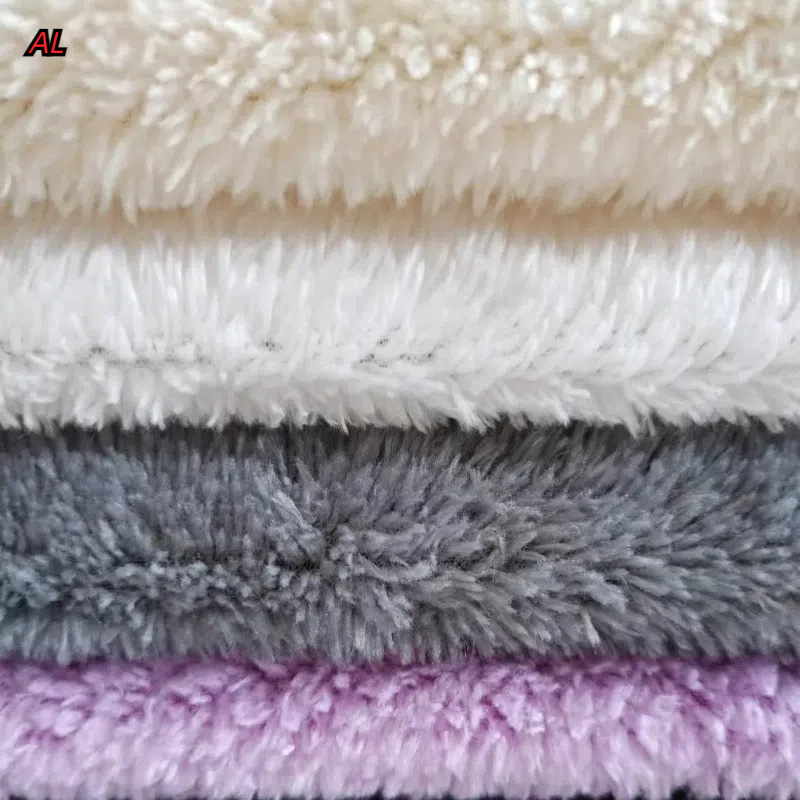 单面北极绒猫窝绒布涤纶针织服装鞋帽毛绒面料复合手套护膝北极绒