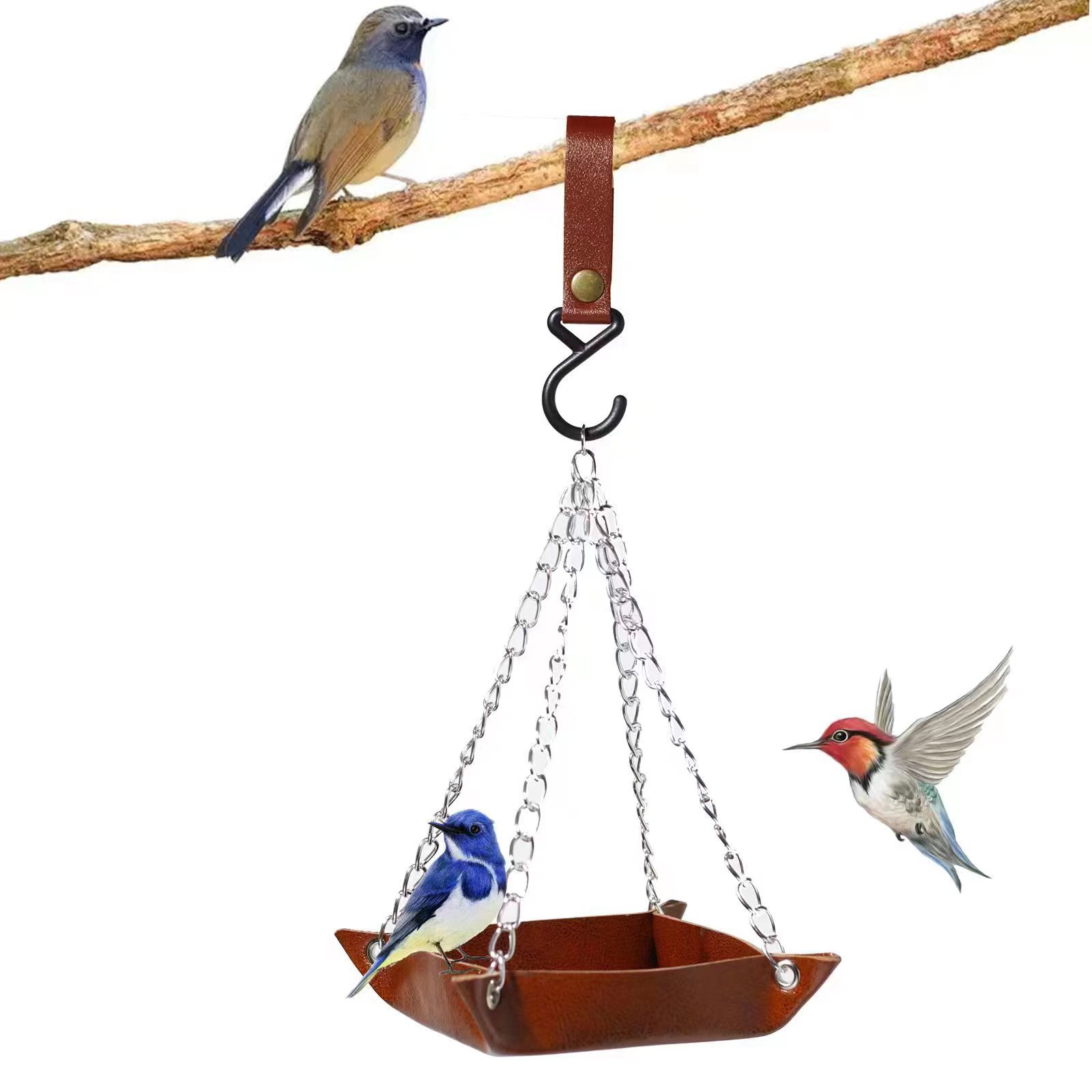 Cross-Border Bird Feeder Hummingbird Feeder Hummingbird Feeders Outdoor Courtyard Hanging Bird Feeder