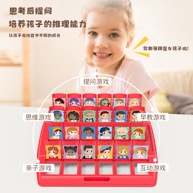 Internet Celebrity Card Desktop Toys Guess Who I Am You Guess Children's Puzzle Game Logic Training Toys