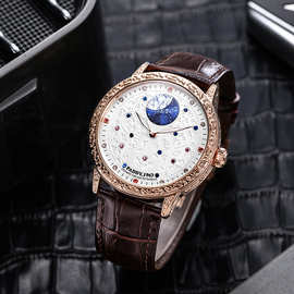 paddy抖音直播带货防水夜光机械手表潮流新款全自动镂空皮带男士