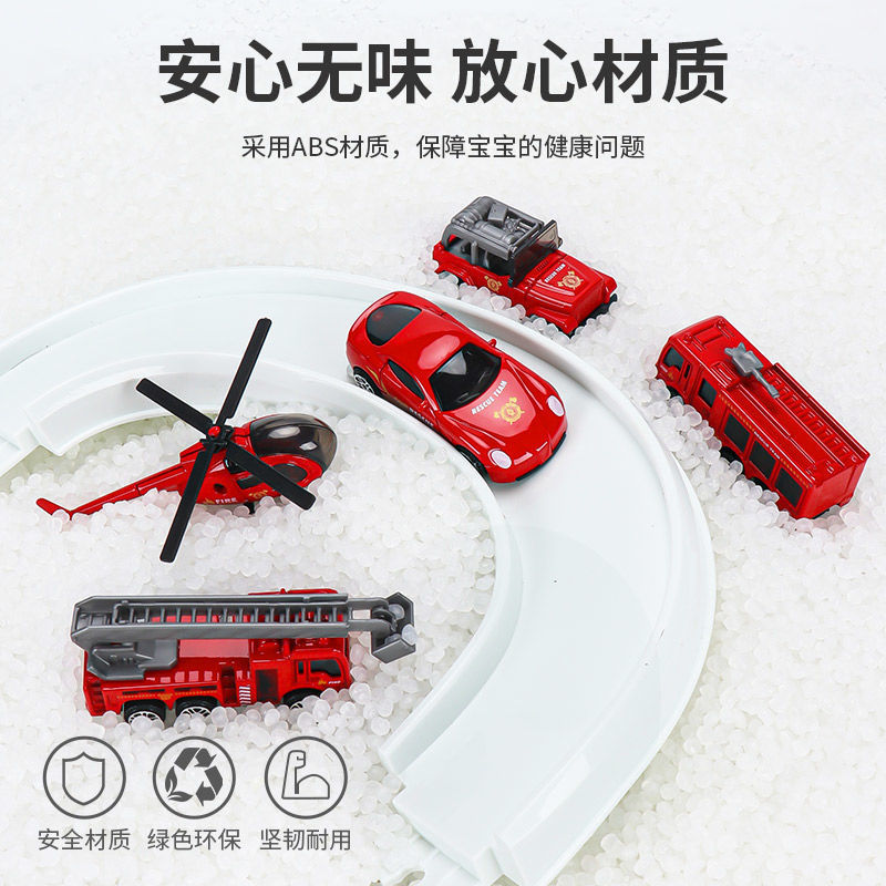 Chinese Building Block Track Parking Lot Multi-Layer Lifting Assembled Parking Lot Runway Early Education Hot Selling Stall Assembled Toys