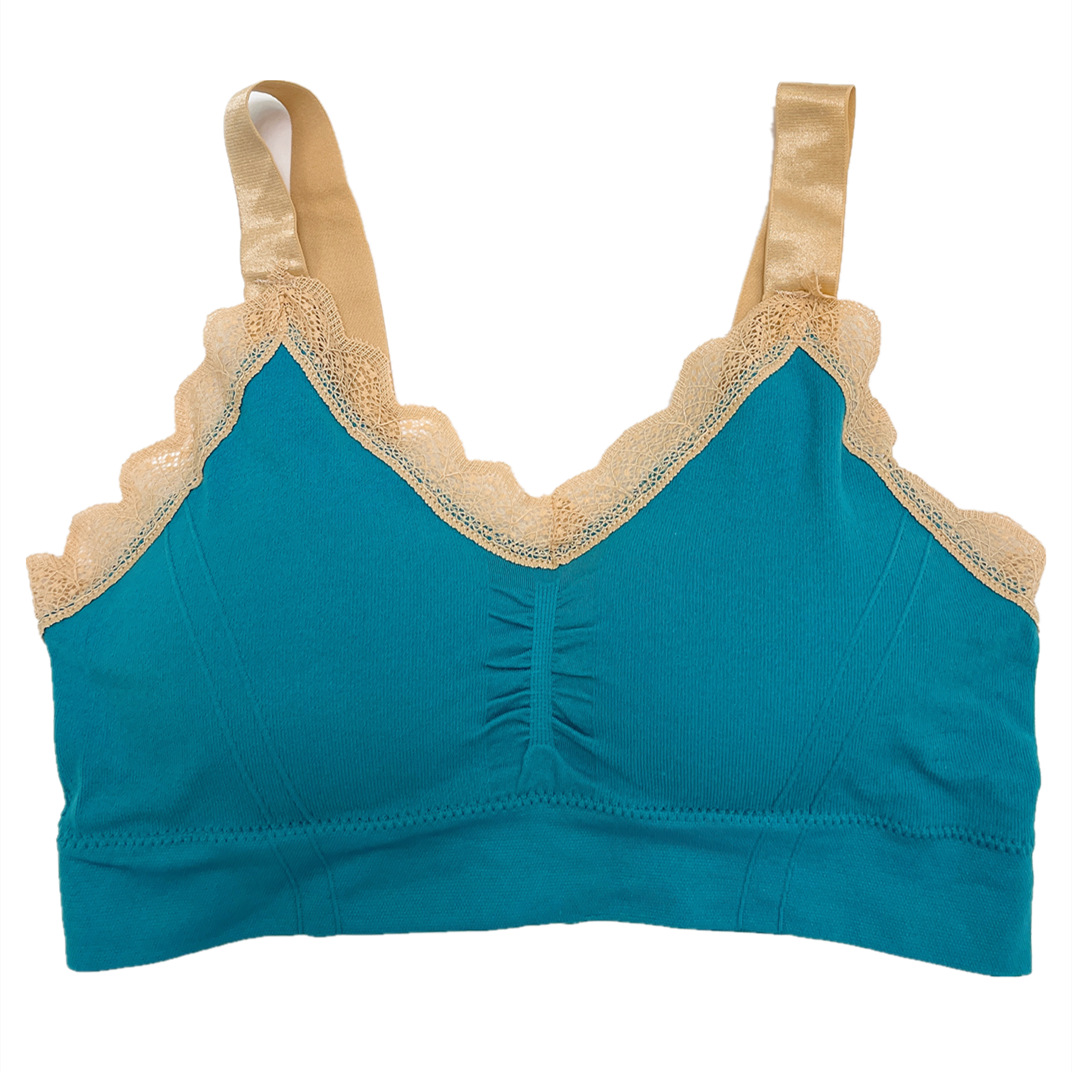 2022美背文胸魔力挺文胸宽肩内衣女蕾丝裹胸抹胸胸垫大码美背吊带