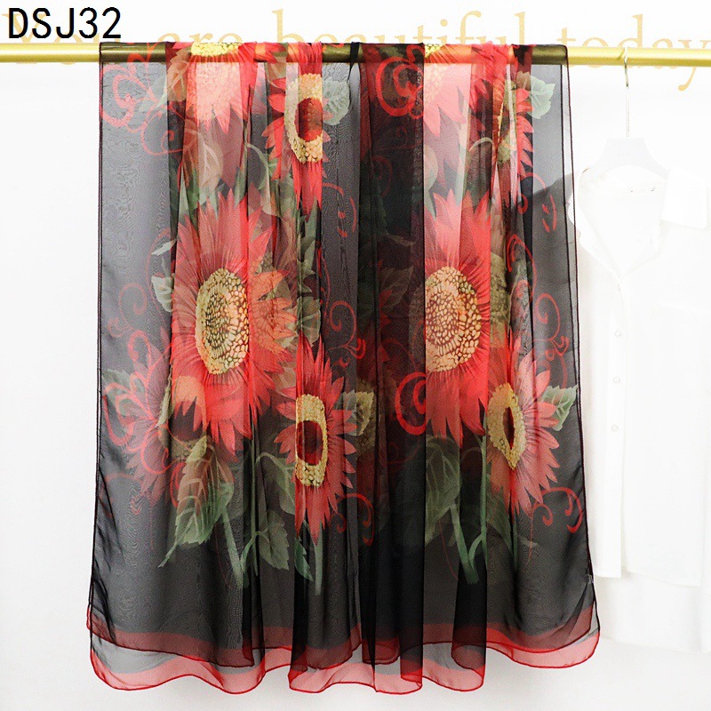 Lightweight Elegant Large Size Scarf Women's Outer Fashion Scarf Autumn and Winter Scarf Air Conditioning Shawl Spring and Summer Sun Protection Shawl