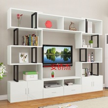 ZH简易电视柜镂空简约高款创意落地大小户型卧室客厅电视柜组合墙