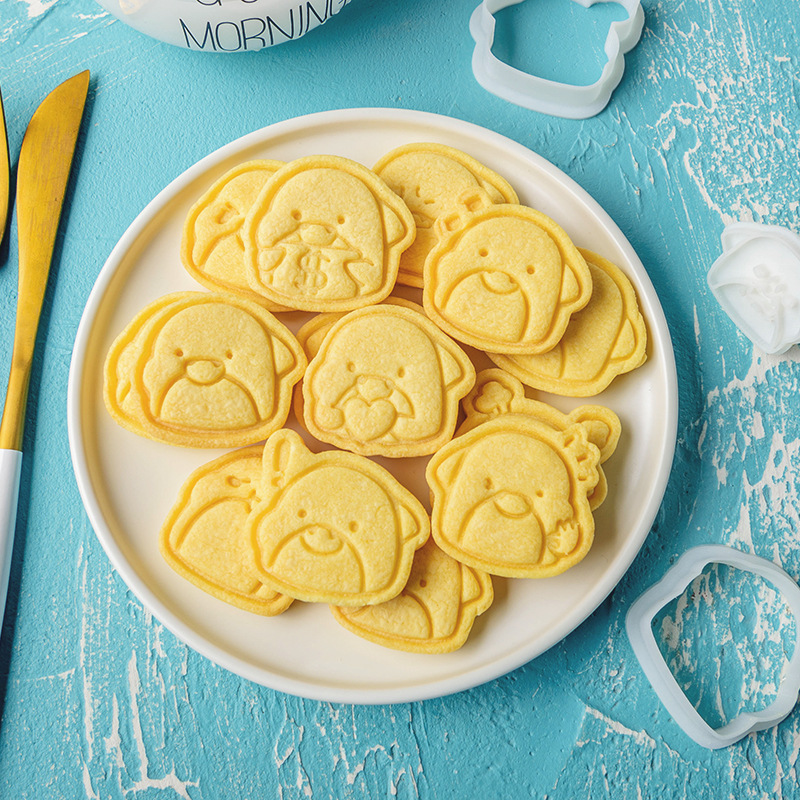 新款 可爱鲨鱼宝宝饼干模具 卡通动物曲奇翻糖压模 diy烘焙工具