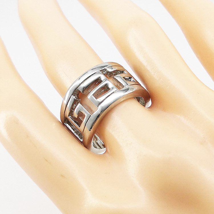 bigbang gd&top权志龙gd崔胜贤崔胜铉五辑开口不可调节字母戒指