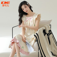 夏季睡裙女纯棉质吊带韩版甜美可爱公主风中长款性感夏天女士睡衣