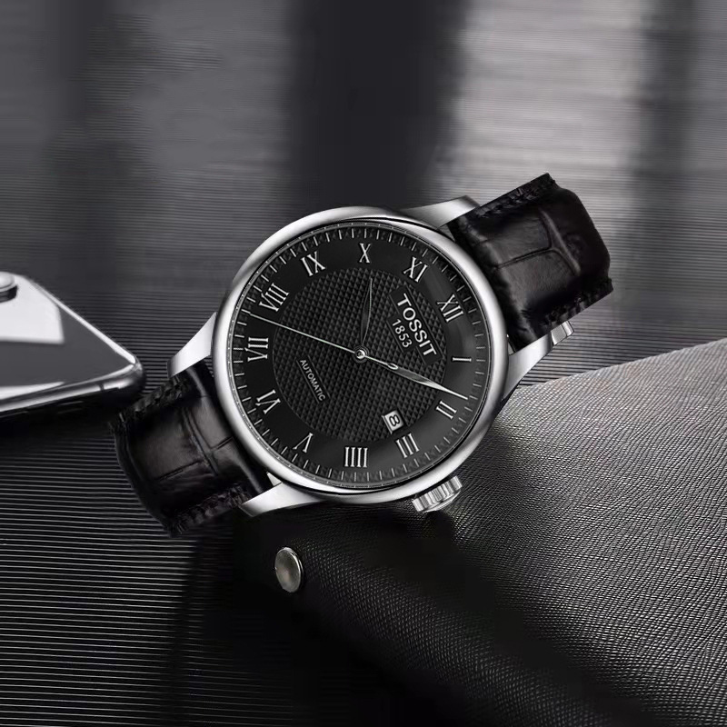 Tian1853 Shuttle Swiss Tossit Watch Men's Classic Men's Le Locle Mechanical Watch Steel Belt Men's Famous Watch