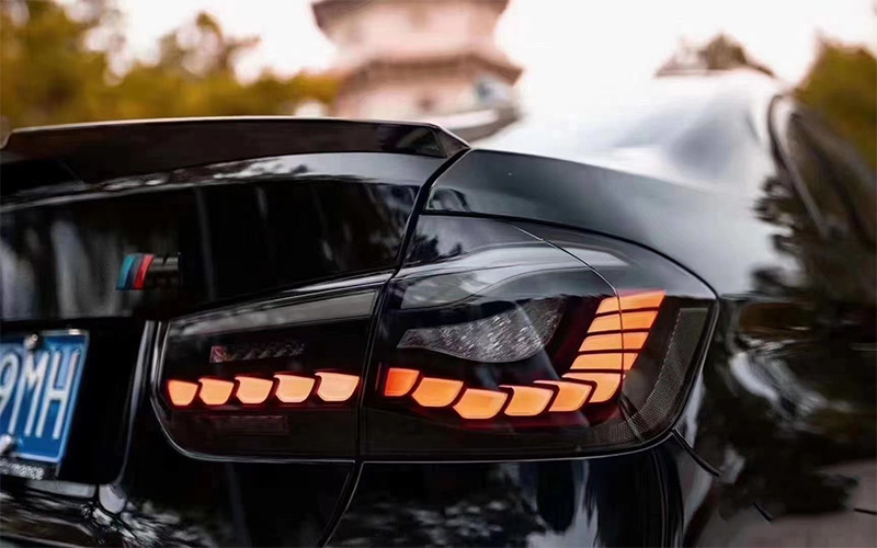 适用于13-18款宝马3系f30f35改装龙鳞尾灯m4设计款尾灯总成