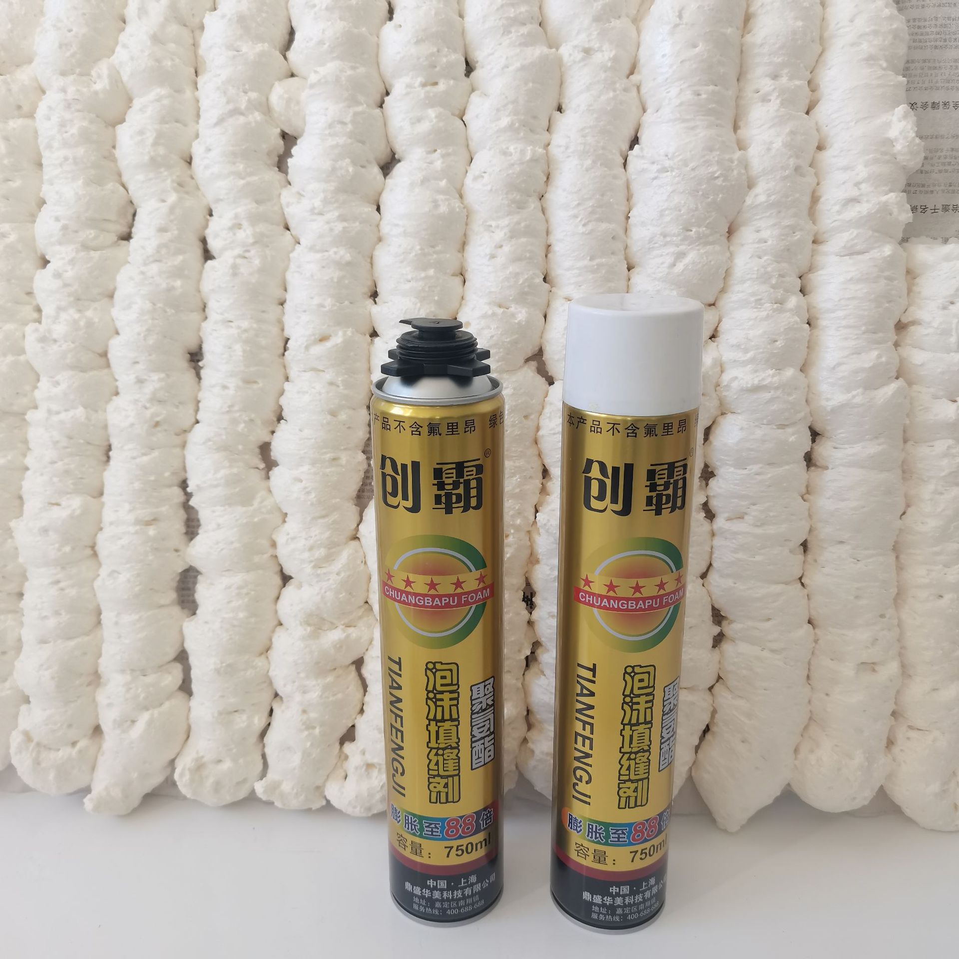 供应750ml建筑桥梁工程门窗聚氨酯泡沫填缝剂发泡胶填充型