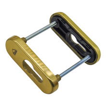 断桥铝塑钢平开门锁芯盖铝包木门双面执手锁盖门锁装饰盖