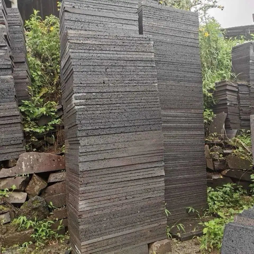 一件代发腾冲火山石烧烤盘家庭户外野炊diy用具 烧烤石板岩烤盘烤