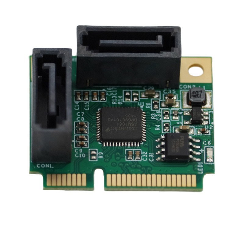 0卡 迷你pcie硬盘扩展卡2口mini pci-express sata扩展卡能够扩