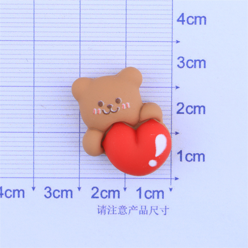 Rainbow Biscuit Cake Bear Flower Cream Glue DIY Phone Case Material Package Resin Jewelry Accessory