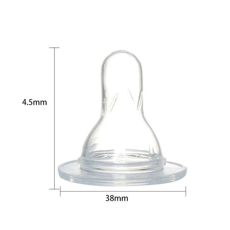Anti-Odor Baby Liquid Silicone Nipple Standard Caliber Wear-Resistant Bite-Resistant Baby Nipple Maternal and Child Supplies Accessories