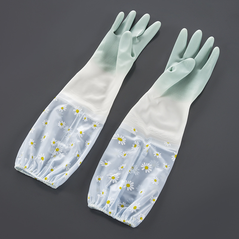 夏季家务手套女硅胶园艺工地劳保丁睛pvc手套作业手套浸胶手套