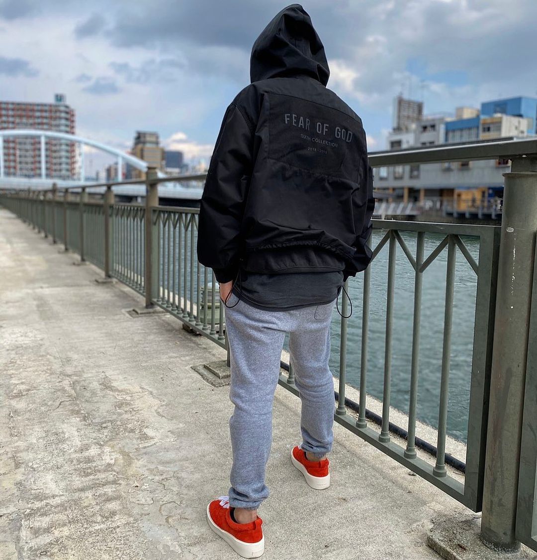 fearofgod第六季尼龙贴布夹克风衣连帽外套fog潮流宽松冲锋衣潮