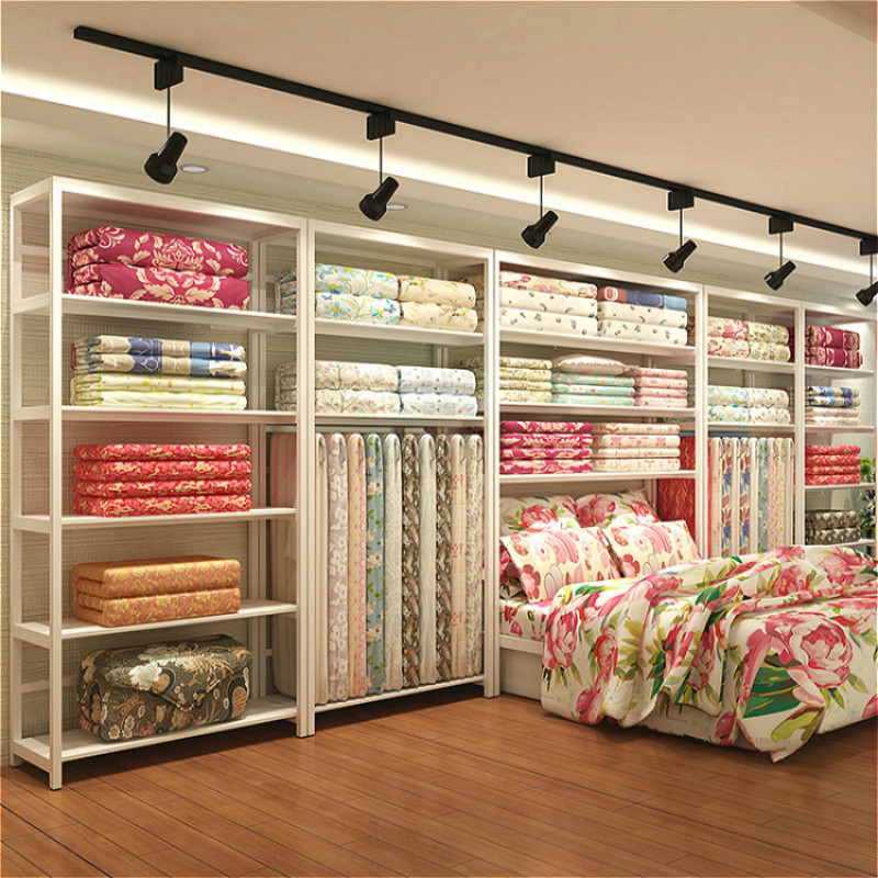 家纺店展示架四件套被芯枕头货架床上用品货柜多层置物架仓储货架