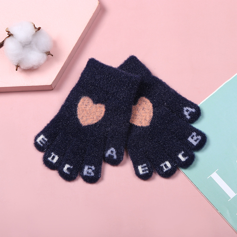 跨境出口专供货源否尺码均码颜色混色发货,混色系列儿童手套款式分