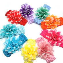 30/50pcs Colorful Flowers Pet Dog Bowties Elastic Band跨境专