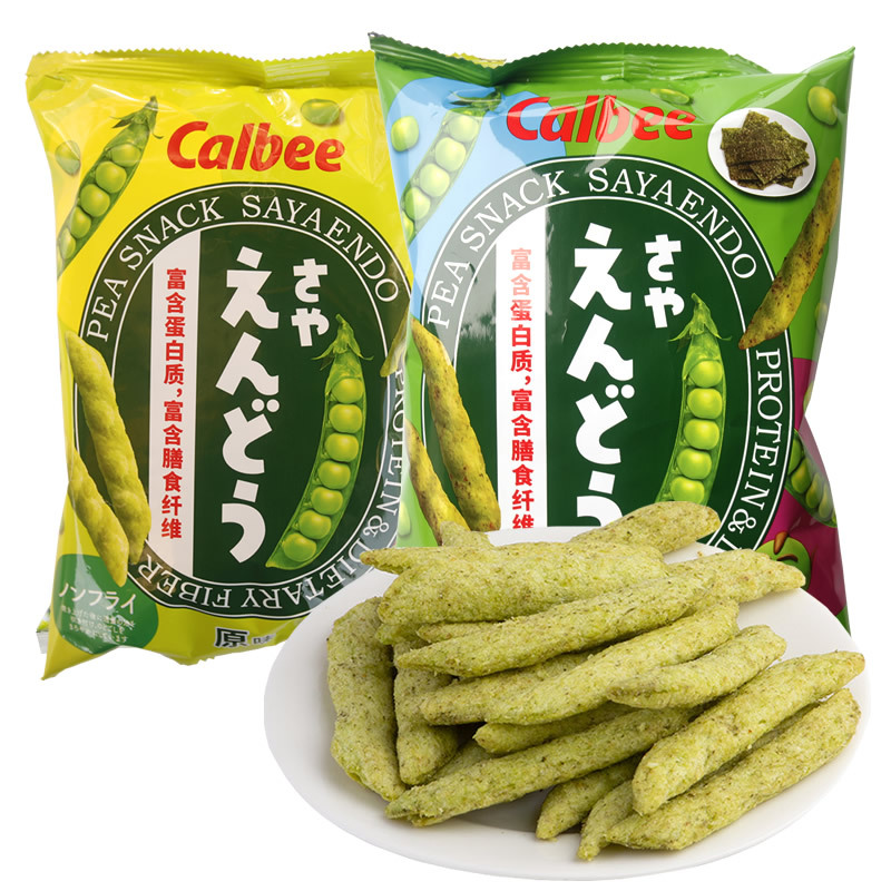 泰国进口 卡乐比calbee豌豆脆/豌豆脆米条 爽口淡盐口味70g行货