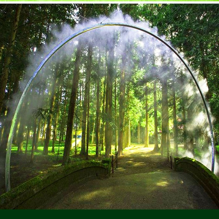 网红旋转水雾门景区打卡降温雾化门不锈钢材质拱门出售-阿里巴巴