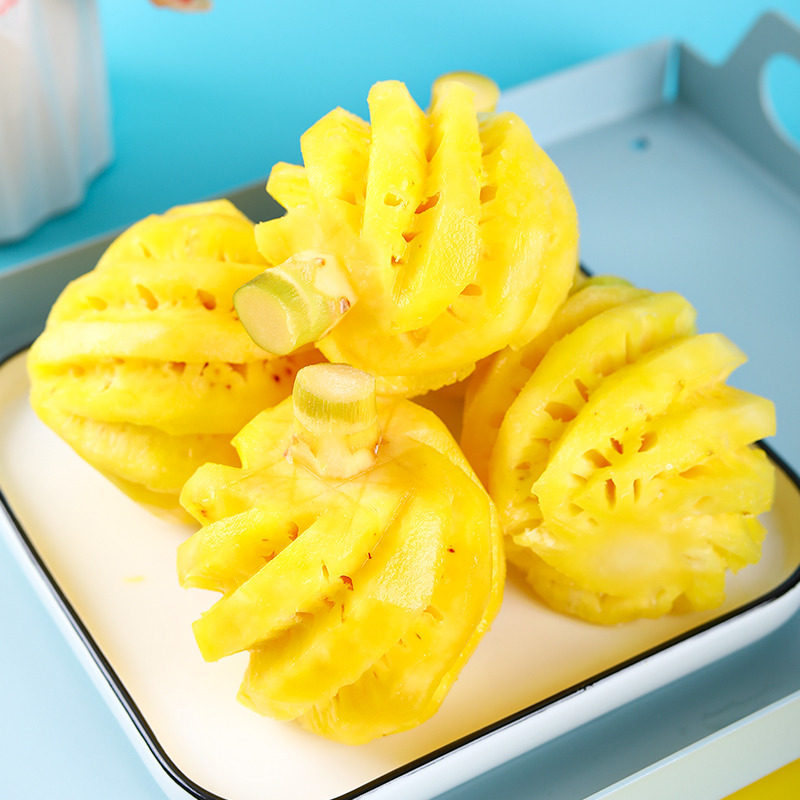 泰国小菠萝去皮迷你新鲜菠萝新鲜水果3斤顺丰开袋即食小菠萝