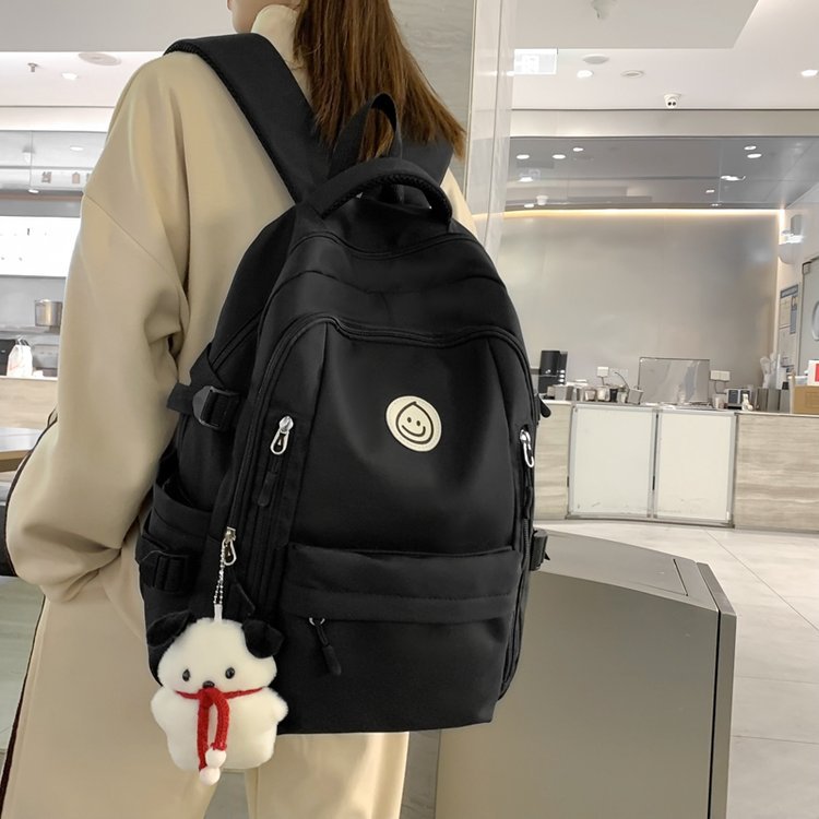 Simple Large Capacity Good-looking College Students Bag Female High School Student Computer Backpack Niche Harajuku Style Men's Backpack