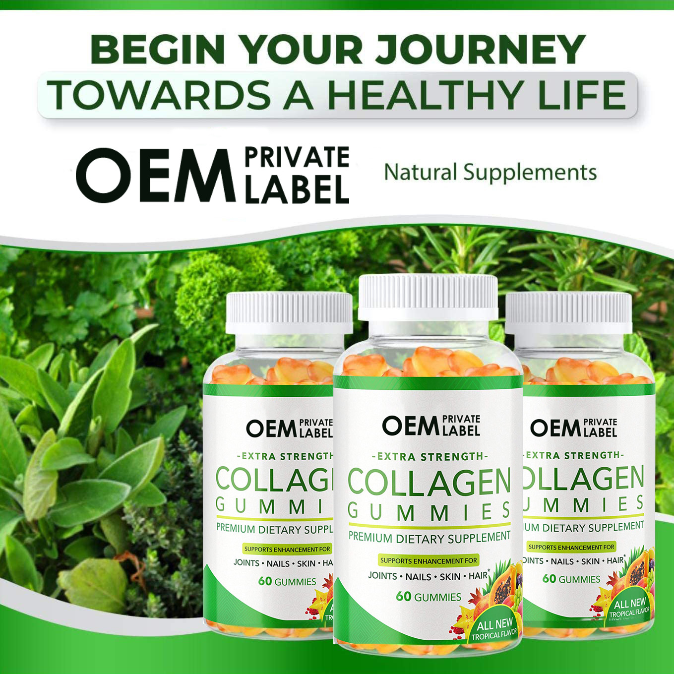 跨境热卖-collagengummies蛋白胶原软糖-谷胱甘肽美肤多维生素