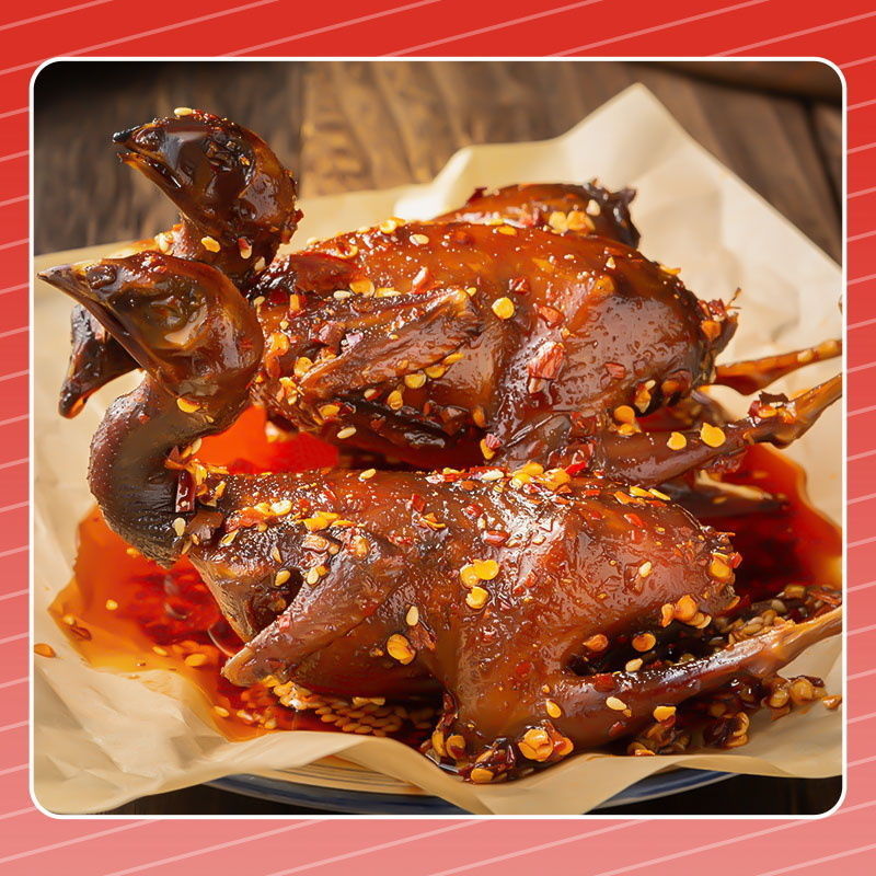 麻辣鹌鹑整只四川特产网红休闲小吃零食即食熟食手撕香辣鹌鹑肉