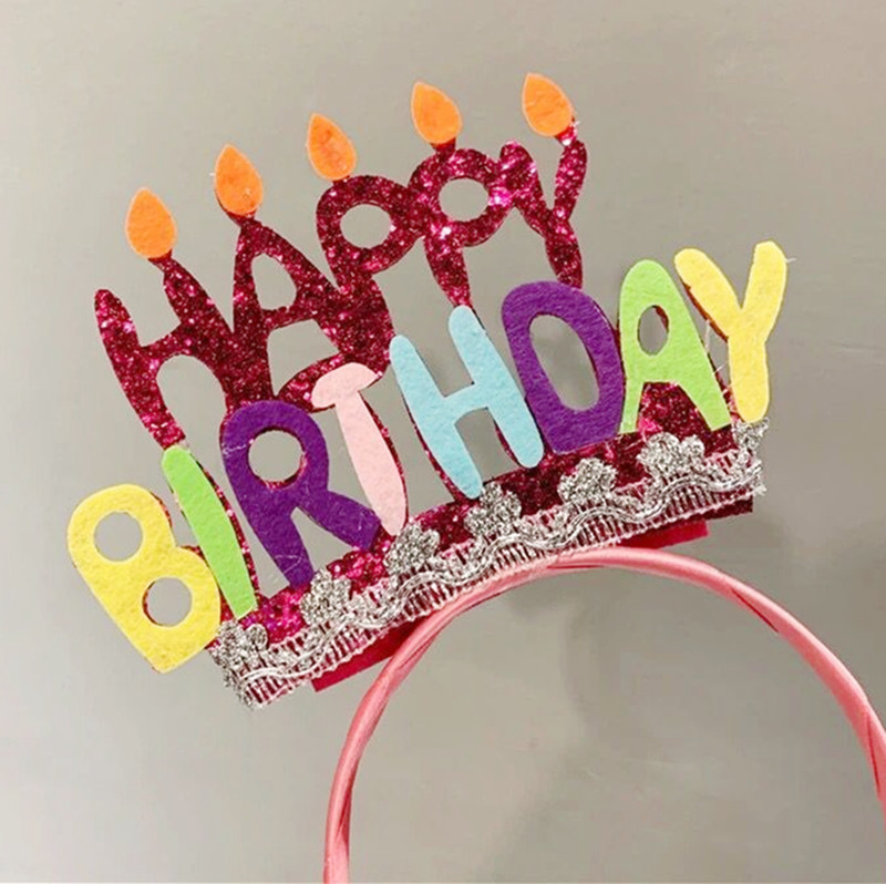 生日快乐节日发箍 英文字母happy birthday头箍网红拍照头饰发饰