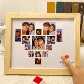 情侣相框摆件七夕情人节相册相框情侣闺蜜生日礼物cs相框画框定制