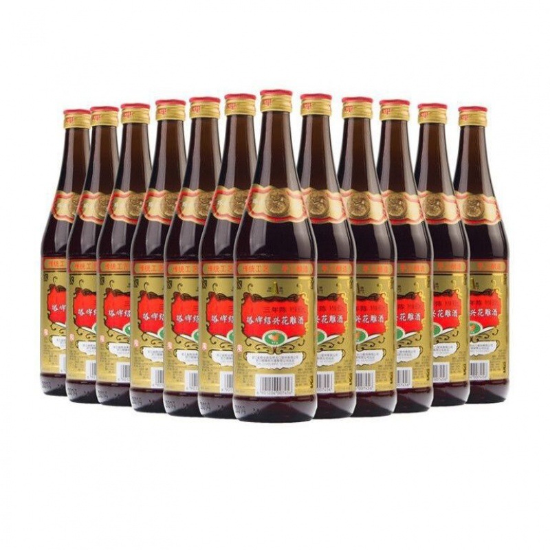 塔牌黄酒三年陈花雕酒600ml*12瓶整箱黄酒手工半干型