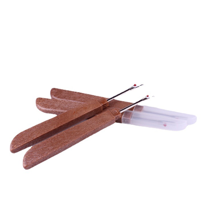 Imitation Wooden Handle Stitches Knife Square Seam Ripper Accessories