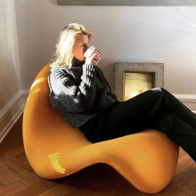 北欧设计师懒人沙发休闲躺椅ins网红舌头沙发椅后现代民宿样板间