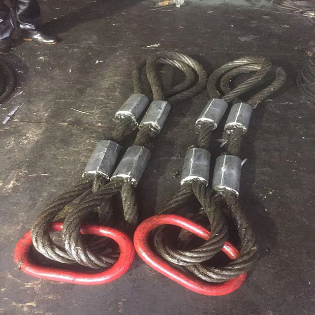 插编钢丝绳 涂油软丝吊索 6*37麻芯涂油吊装绳 塔吊葫芦用 钢丝绳