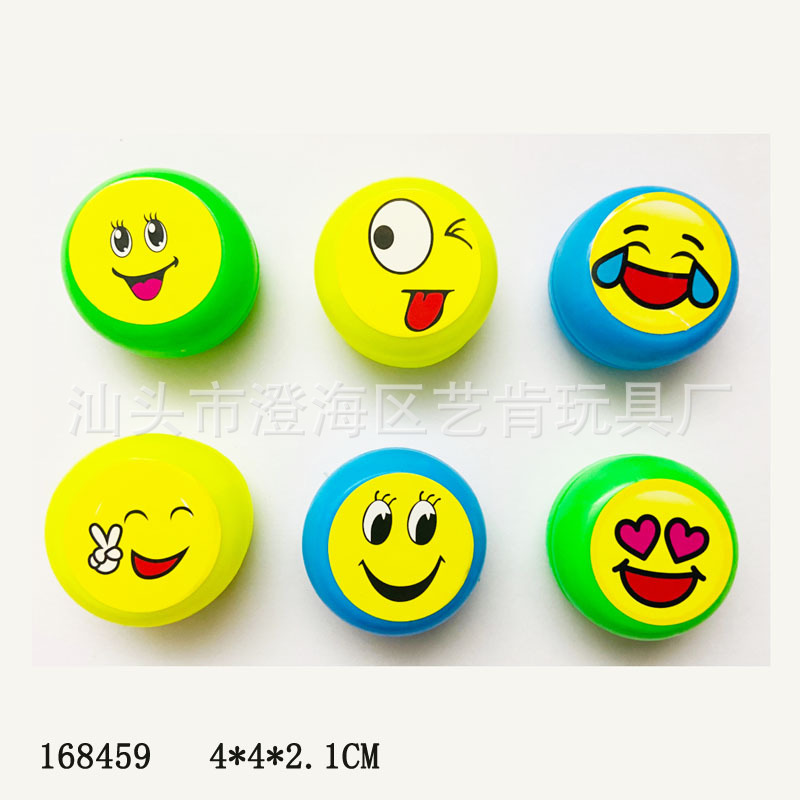 4厘米溜溜球玩具跨境新款表情溜溜球塑料小玩具户外运动表情yoyou