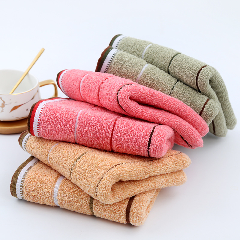 Foreign Trade Export Cotton Weak Twist Facecloth Adult Home Use Dark Gifts for Men and Women Soft Absorbent Stall Towel