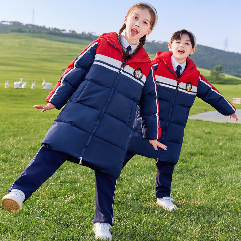 中小学生校服棉服秋冬款加厚棉衣儿童班服运动套装幼儿园园服棉袄