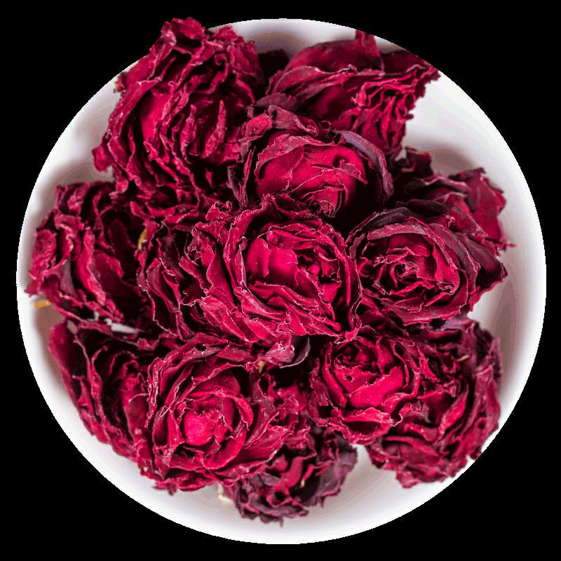 玫瑰花大朵玫瑰花冠玫瑰花茶自然玫瑰花干墨红玫瑰大玫瑰跨境电商