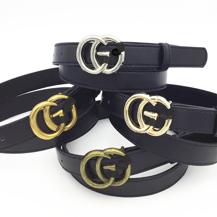 女仿古按扣女士腰带字母双g女式时装皮带牛仔裤裙子配带批发