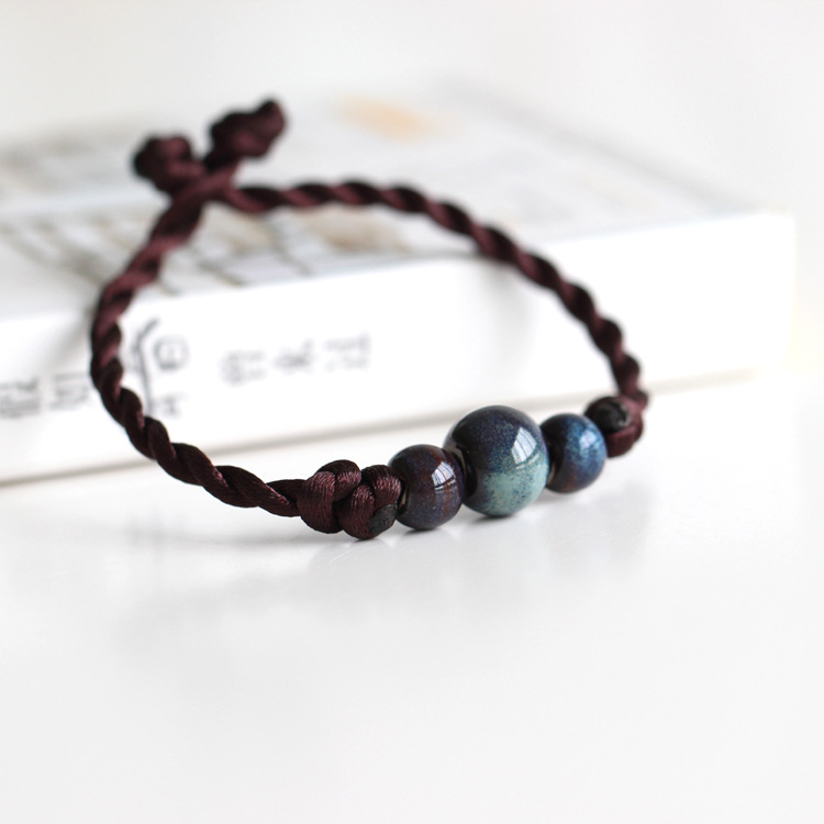 factory supply mori style hand-woven simple fashion diy simple ceramic bracelet ethnic style jewelry wholesale 62